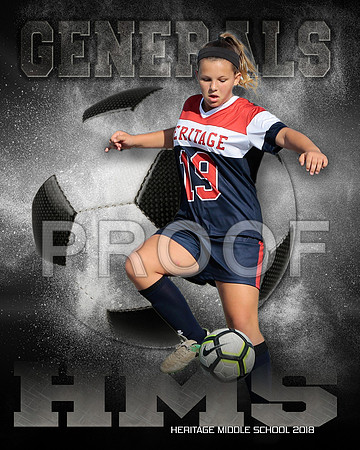 Soccer Explosion 11x14, 16x20 or canvas